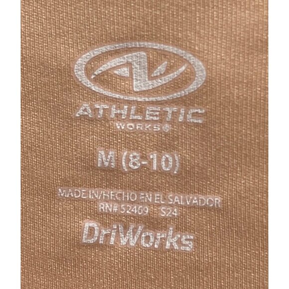 Athletic Works M (8-10) DriWorks Core SS Tee Apricot Delight Recycled Fiber - Picture 3 of 4